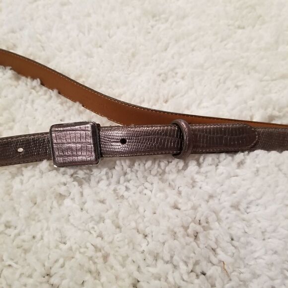 Ralph Lauren Metallic Leather Belt XL - Picture 3 of 8